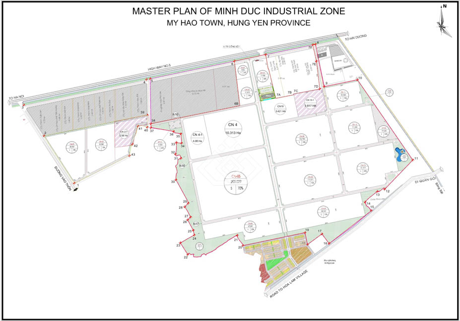 Đất khu công nghiệp Hưng Yên: Lô 1ha tại KCN Minh Đức phù hợp sản xuất và logistics
